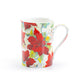 Stechcol Gracie Bone China Poinsettia Bone China Mug
