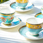 Emperor's Garden Fine Porcelain Cup and Saucer Sets