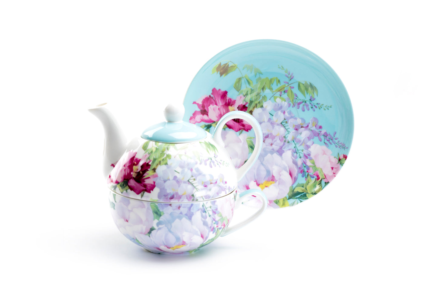 Stechcol Gracie China Floral Bouquet Fine Porcelain Tea For One Set