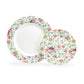 Grace Teaware Blue Cottage Rose Chintz Fine Porcelain Dessert Dinner Plate