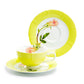 Stechcol Gracie Bone China Pink Rose Bud Bone China Tea Cup and Saucer Set