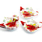 Stechol Gracie Bone China Poinsettia Bone China Tea Bag Holder Set