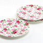 Grace Teaware 8" Summer Rose Chintz Dessert Salad Plate Set of 4