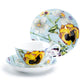 Stechcol Gracie Bone China Yellow Pansy Bone China Tea Cup and Saucer Set