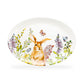 Grace Teaware 15.25" Spring Garden Bunny Oval Serving Platter