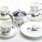 7.5" Winter Wonderland Christmas Tree Car Bone China Dessert Plate