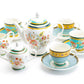 Grace Teaware Emperor Garden Fine Porcelain 11-Piece Tea Set