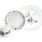7.5" Winter Wonderland Snow Village Bone China Dessert Plate