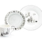 7.5" Winter Wonderland Snow Village Bone China Dessert Plate