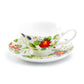 Stechcol Gracie Bone China Fruits Garden Bone China Tea Cup and Saucer