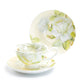 Stechcol Gracie Bone China Iceberg Rose Bone China Tea Cup and Saucer Set