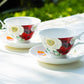 7.5" Poppy Field Bone China Dessert Plate
