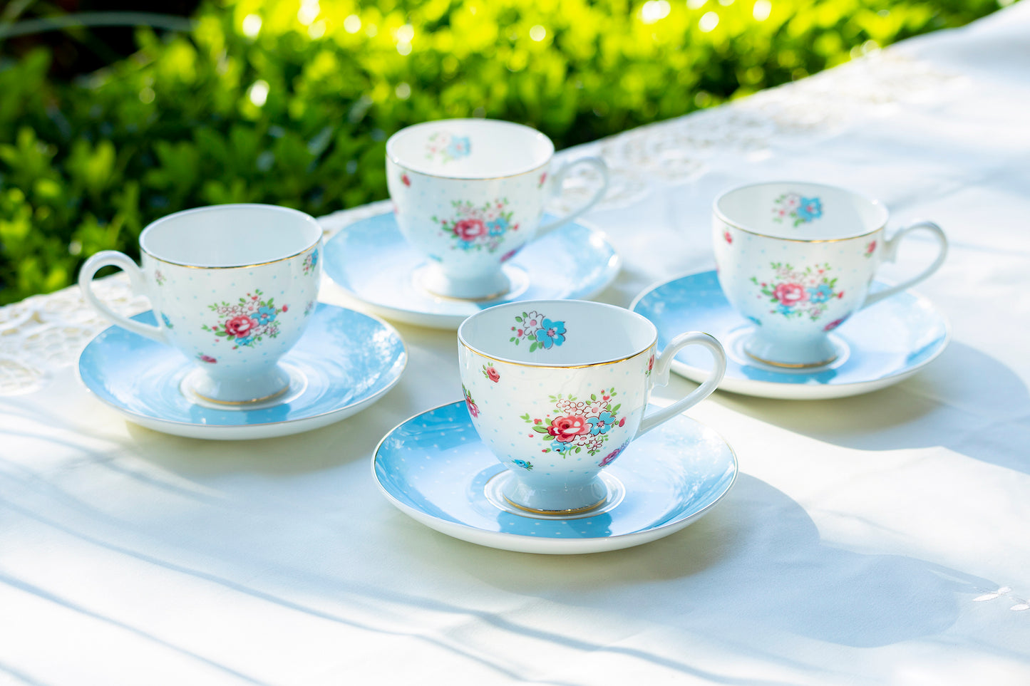 katie rose bone china cup saucer