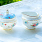Baby Blue Katie Rose Bone China 11-Piece Tea Set