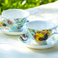 Yellow Pansy Bone China Tea Cup and Saucer