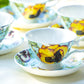 Yellow Pansy Bone China Tea Cup and Saucer