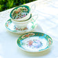 royal green gold tea cup and saucer