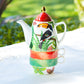 Botanical Toucan Fine Porcelain Tea For Two