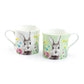 Stechcol Gracie Bone China Green & White Flower Bunny Assorted Mugs