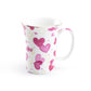 Gracie Bone China Lucy's Love Pink Hearts Mug