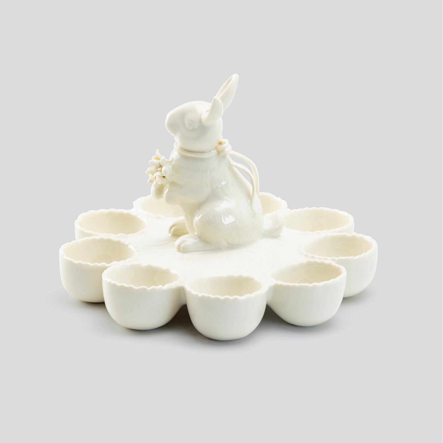 Grace Easter Bunny Figurine Egg Holder