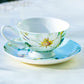 Gracie Bone China Magnolia Tea Cup and Saucer