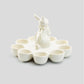 Grace Easter Bunny Figurine Egg Holder Back