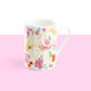 Grace Teaware Gracie Bone China Valentine Love Floral Mug