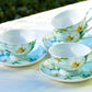 Bone China Tea Cup and Saucer Magnolia Flower