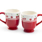 Potter's Studio Red Cherry Hand Painted Footed Mug