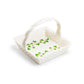 Grace Teaware Shamrock Clover 5" Fine Porcelain Tea Bag Basket