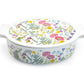 Grace Pantry 12" Poppy Meadow 1.4 qt. Oval Baking Dish