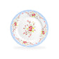 Rose with Blue Accent Fine Porcelain 11-Piece Tea Set