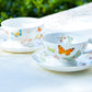 7.5" Spring Butterfly Bone China Dessert Plate