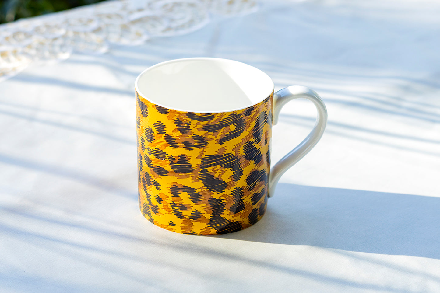Stechcol Gracie Bone China Jaguar Print Bone China Mug