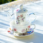 Grace Teaware Garden Joy Glass Fine Porcelain Tea For One Set