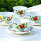 Grace Teaware Fruits Garden Bone China Tea Cup and Saucer