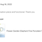 Summer Garden Elephant Fine Porcelain Teapot