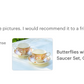 Butterflies with Pink Ornament Fine Porcelain Tea Cup and Saucer