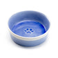 6.25" Organic Blue Reactive Glazed Heavy Weight Ceramic Pet Bowl