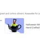 Halloween Witch's Cauldron Teapot