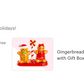 Gift Boxed Gingerbread Figurine Salt and Pepper Shaker Set