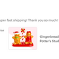Gift Boxed Gingerbread Figurine Salt and Pepper Shaker Set