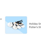 Happy Snowmen 4-Piece Ceramic Measuring Spoon Set