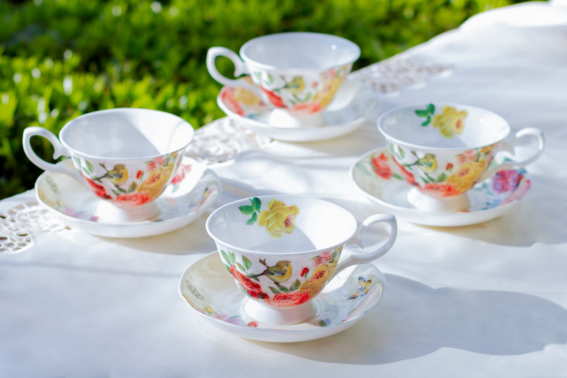 Yellow Rose Tea Cup Gracie Bone China