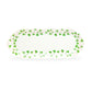 Grace Teaware Shamrock Clover Fine Porcelain Oval Serving Tray