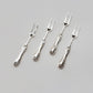 Silver Plated Fork Set of 4 with Scroll Decor Handle Design