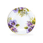 Purple Gold Pansy Bone China 9-Piece Tea Set