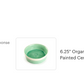 6.25" Organic Green Reactive Glazed Heavy Weight Ceramic Pet Bowl