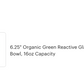 6.25" Organic Green Reactive Glazed Heavy Weight Ceramic Pet Bowl